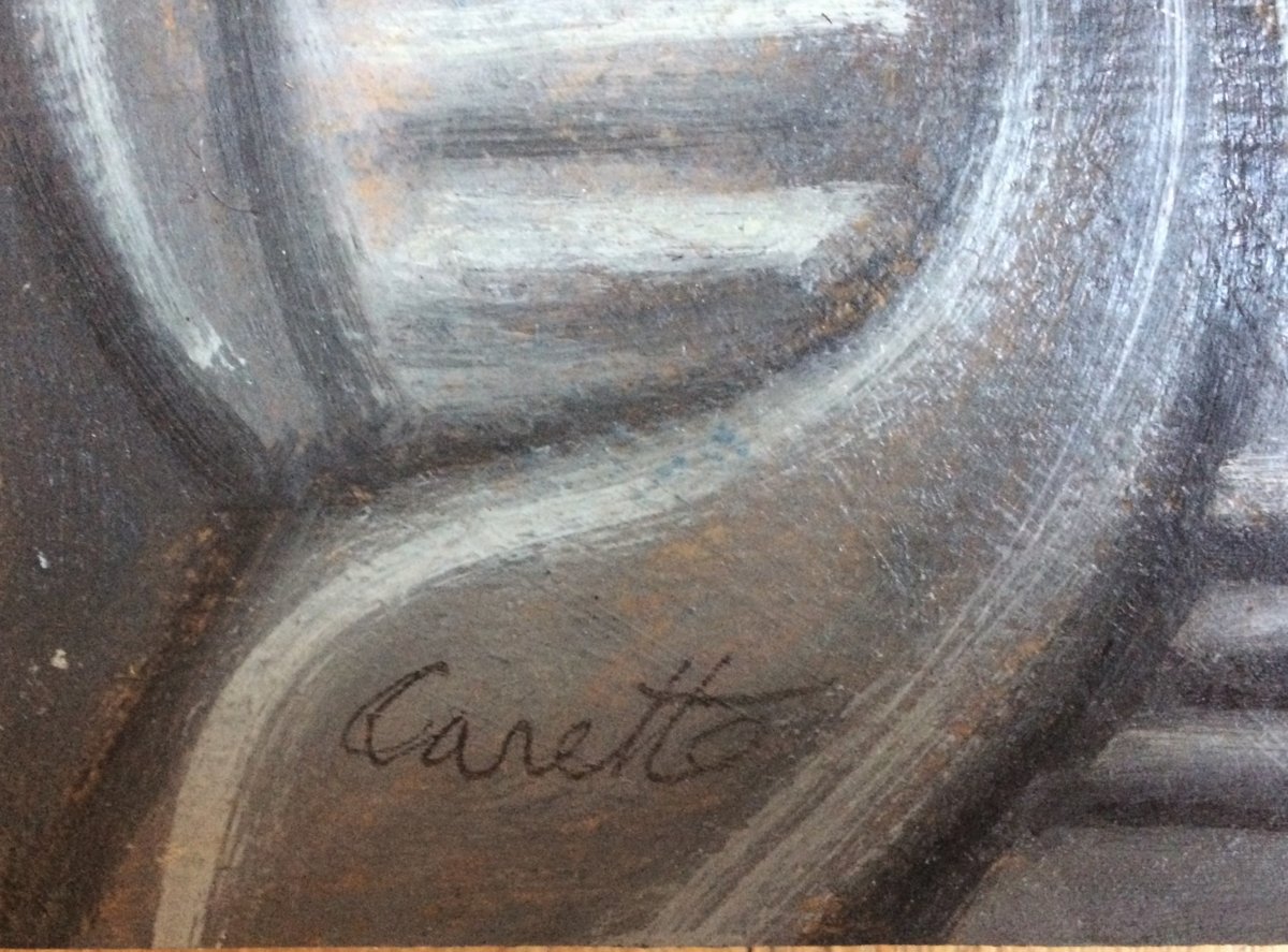 Abstraction. Fernand Carette. Années 60.-photo-2