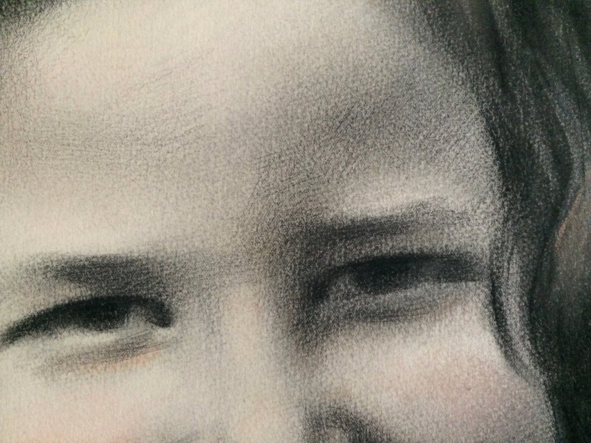 Jean Winance. "portrait Of A Child". 1936. Pastel And Charcoal.