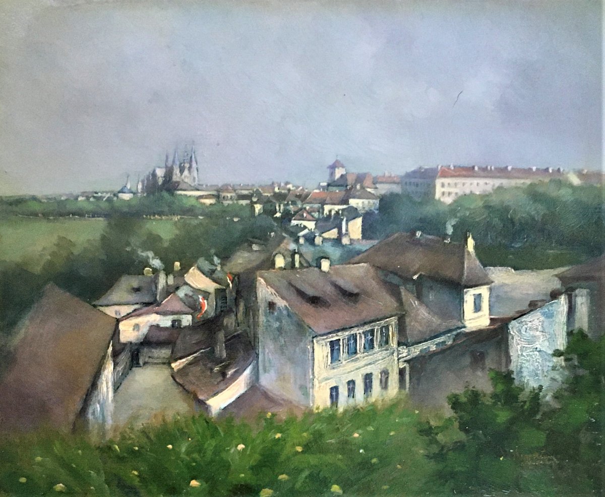 Bohumil Gottlieb Hradecny (1876-1960). "the Surroundings Of Prague Castle".