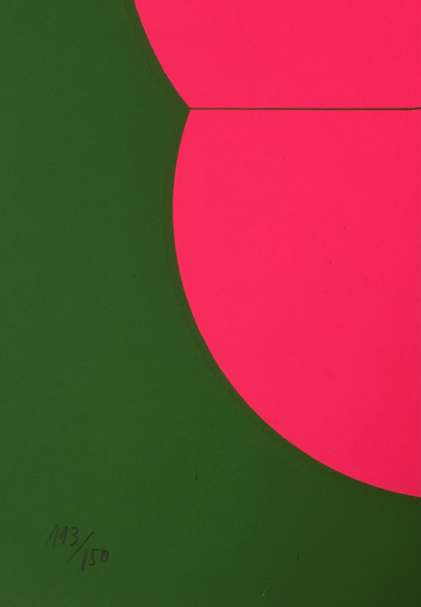 Tuan Pham Ngoc (1929 - ?) " Abstraction". Années 70.-photo-3