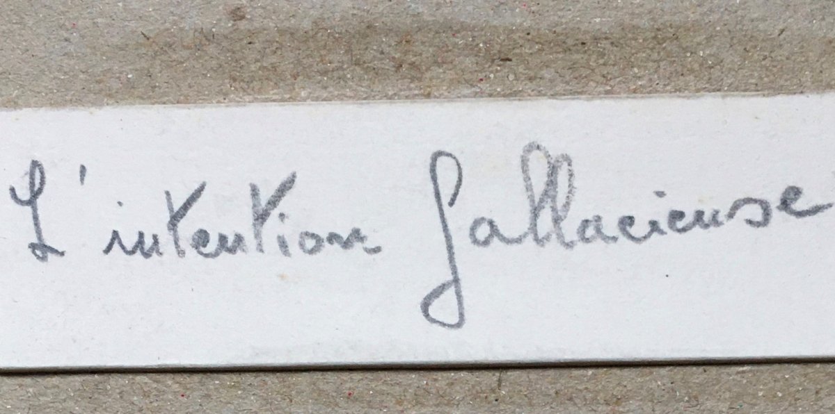Paul Defaux (1922-1982). "l'intention fallacieuse". Collage surréaliste. Années 70.-photo-4