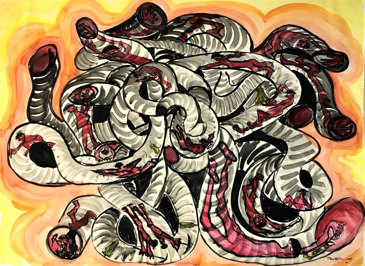Marthe Velle (1909-1994). "labyrinth". 1951.