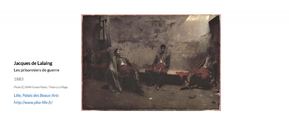 Jacques De Lalaing (1858-1917). Study For The Painting "prisoners Of War". 1883.-photo-2