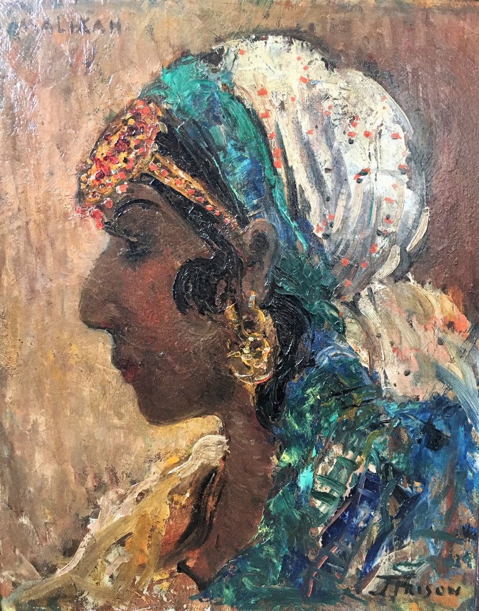 Jehan Frison (1882-1961). "malikah". Orientalism. Early Twentieth.