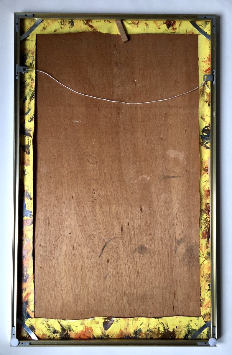 Kamba Luesa (1944-1995) " Africaine aux poissons". 1989. Congo.-photo-4