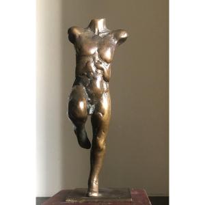 Bronze XXe. "Nu masculin". Cire perdue. Non signé.