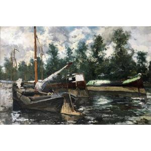 Armand Apol (1879-1950). "boats". 1902.