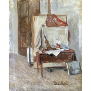 Andries Van Den Brande . XXe. "Atelier d'artiste". Vers 1930.