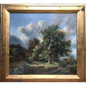 Balthazar Jean Baron (lyon, 1788-1869). "landscape"