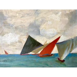 Govind Madhav Solegaonkar (1912-1986)." Bateaux en Inde". Années 30-40.