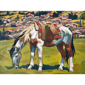 Lodew Bosscke (1900-1980). " La jument". Années 40-50.