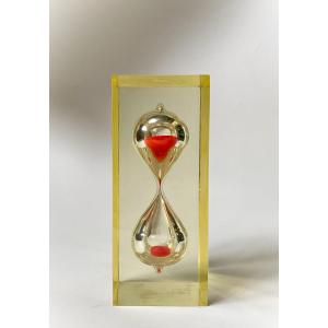 Hourglass. 1970s. Glass And Resin.