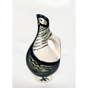 J. Budzinski (XXe). Céramique. Pichet zoomorphe. Années 50.