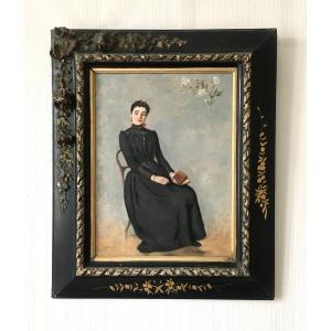 Gustave François Raoul Quenioux (1865-1949, Bordeau). "portrait Of Anaïs". 1890.