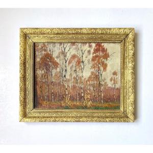Alex Lallemand (ixelles, 1892–1963). “trees In Autumn.” Circa 1920.