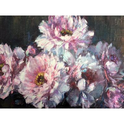 Marguerite Stekke . " Pivoines". 1925. Art déco.