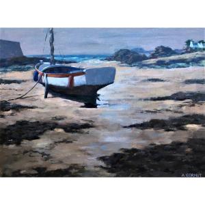 Armand Cornut 1904-1989. "view Of Brittany". Around 1950.