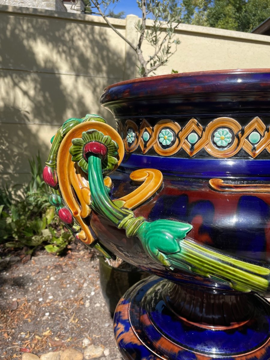 Spectacular Slip Planter Circa 1870-photo-2