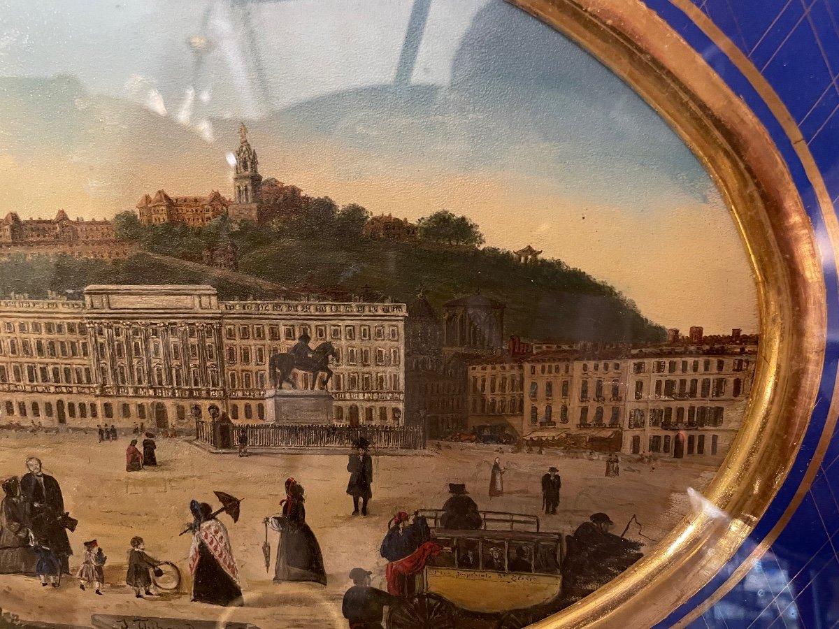 Huile Sur Panneau Représentant Marseille En 1863 -photo-1