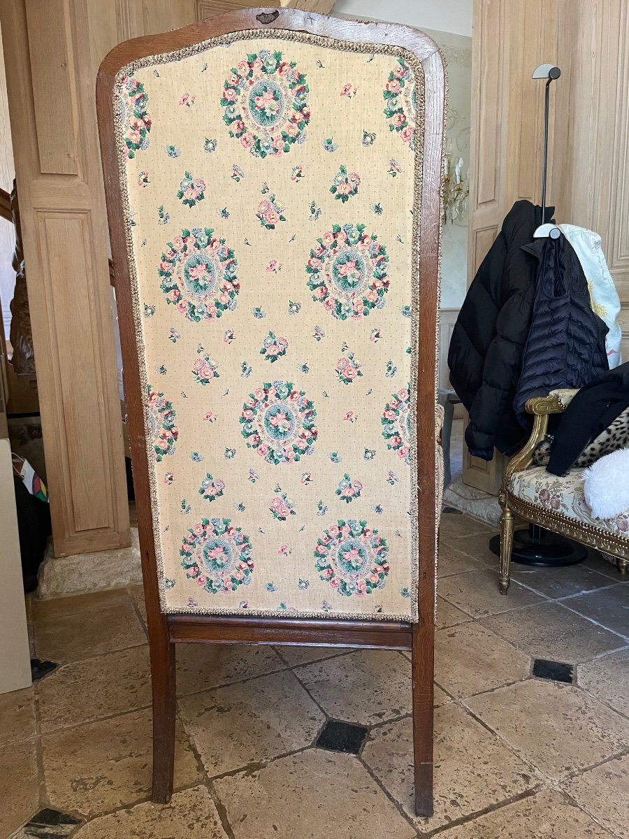 Fauteuil Capucine En Chêne D’époque 19 éme -photo-2