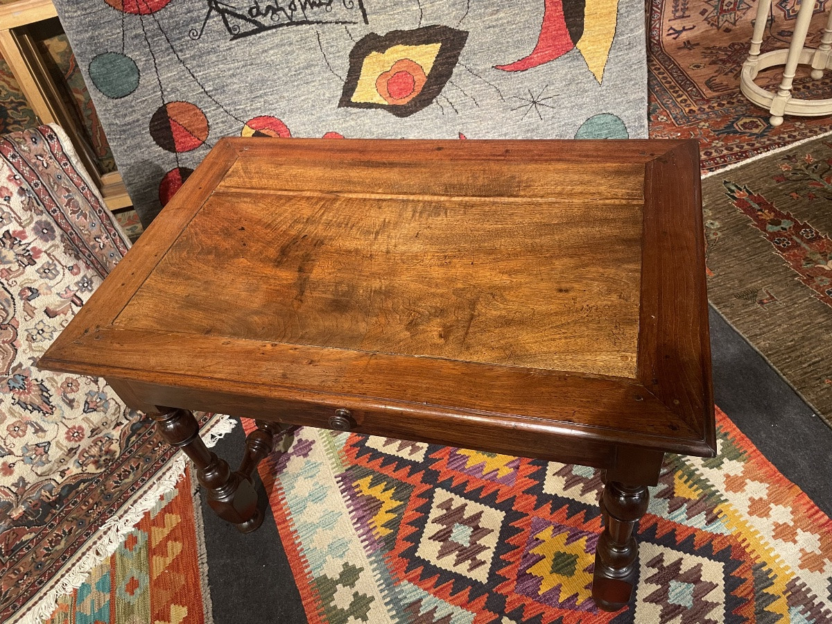 Table à écrire en noyer d’époque Louis XIII -photo-4