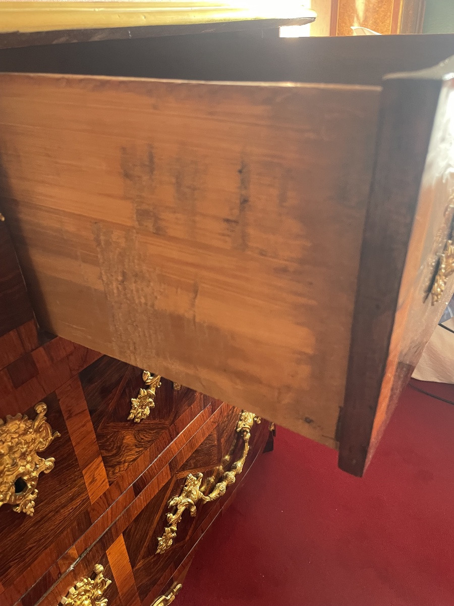 Regency Chest Of Drawers In Veneered Wood Circa 1730 -photo-2