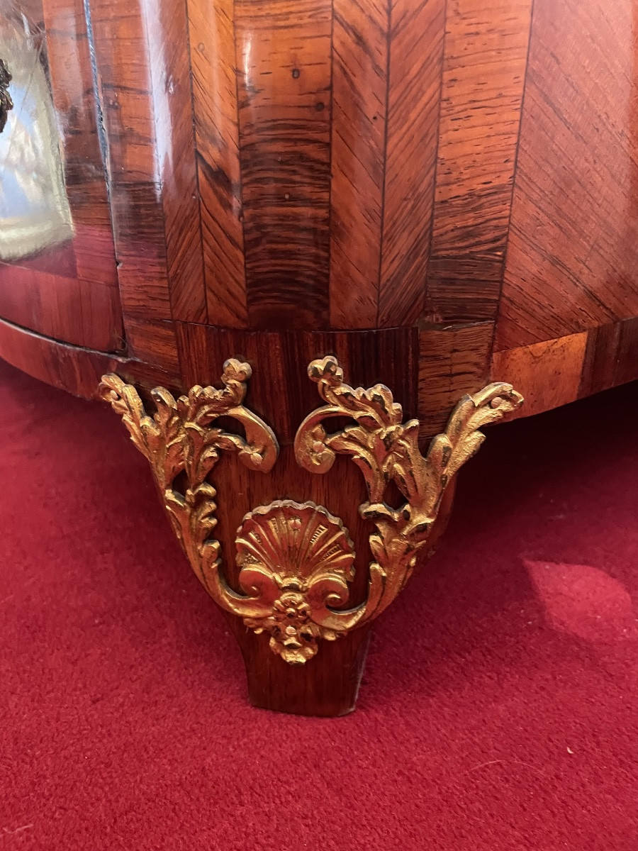 Regency Chest Of Drawers In Veneered Wood Circa 1730 -photo-6