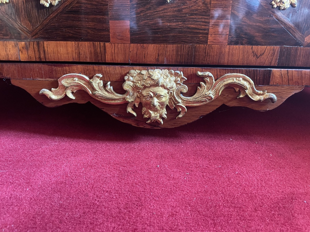 Regency Chest Of Drawers In Veneered Wood Circa 1730 -photo-8