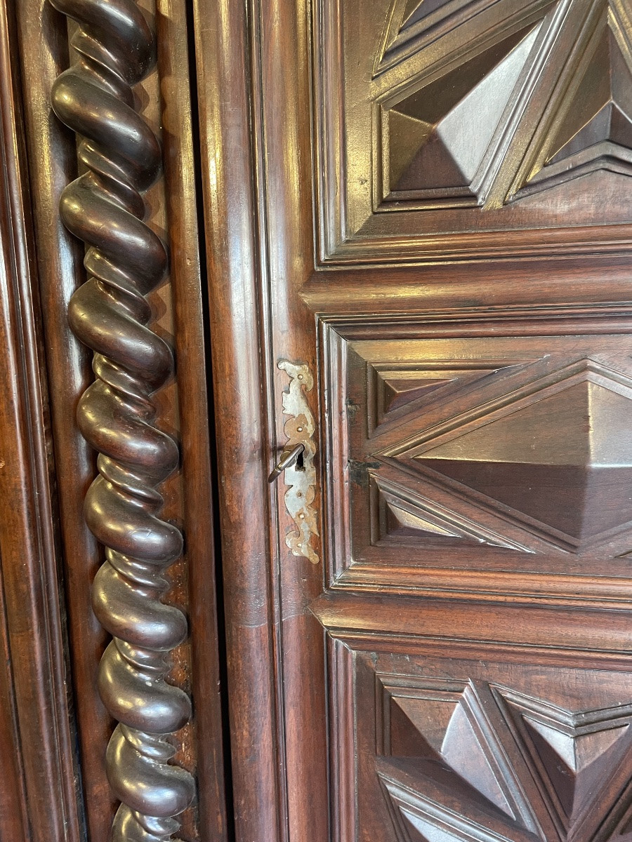 Louis XIII Walnut Wardrobe, Early 18th Century -photo-1