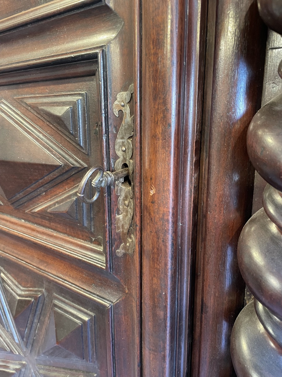 Louis XIII Walnut Wardrobe, Early 18th Century -photo-2