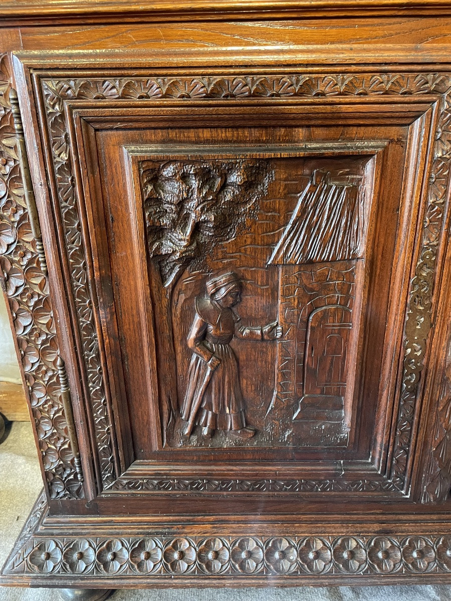 Breton Oak Dresser, Circa 1900-photo-2