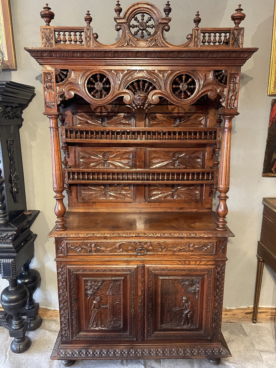 Breton Oak Dresser, Circa 1900