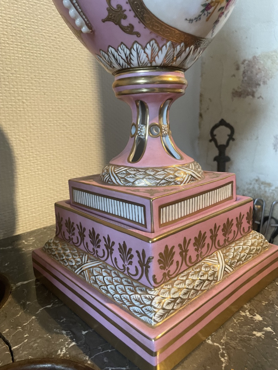 Grand brule parfum en porcelaine allemande de la fin du 19 ème siècle -photo-2