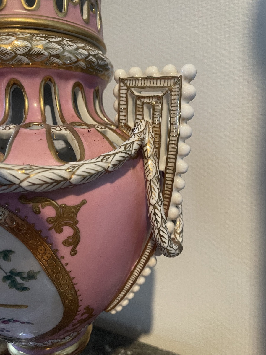 Grand brule parfum en porcelaine allemande de la fin du 19 ème siècle -photo-3