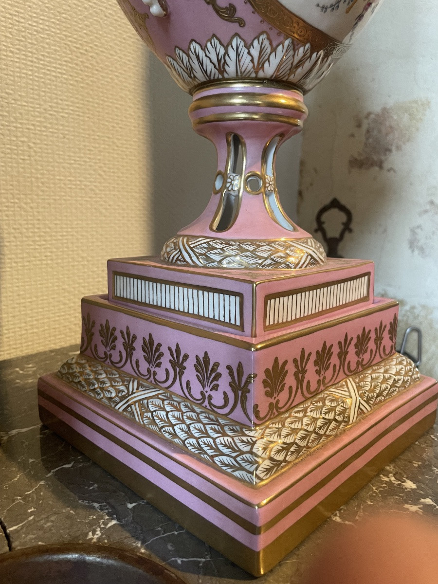 Grand brule parfum en porcelaine allemande de la fin du 19 ème siècle -photo-4