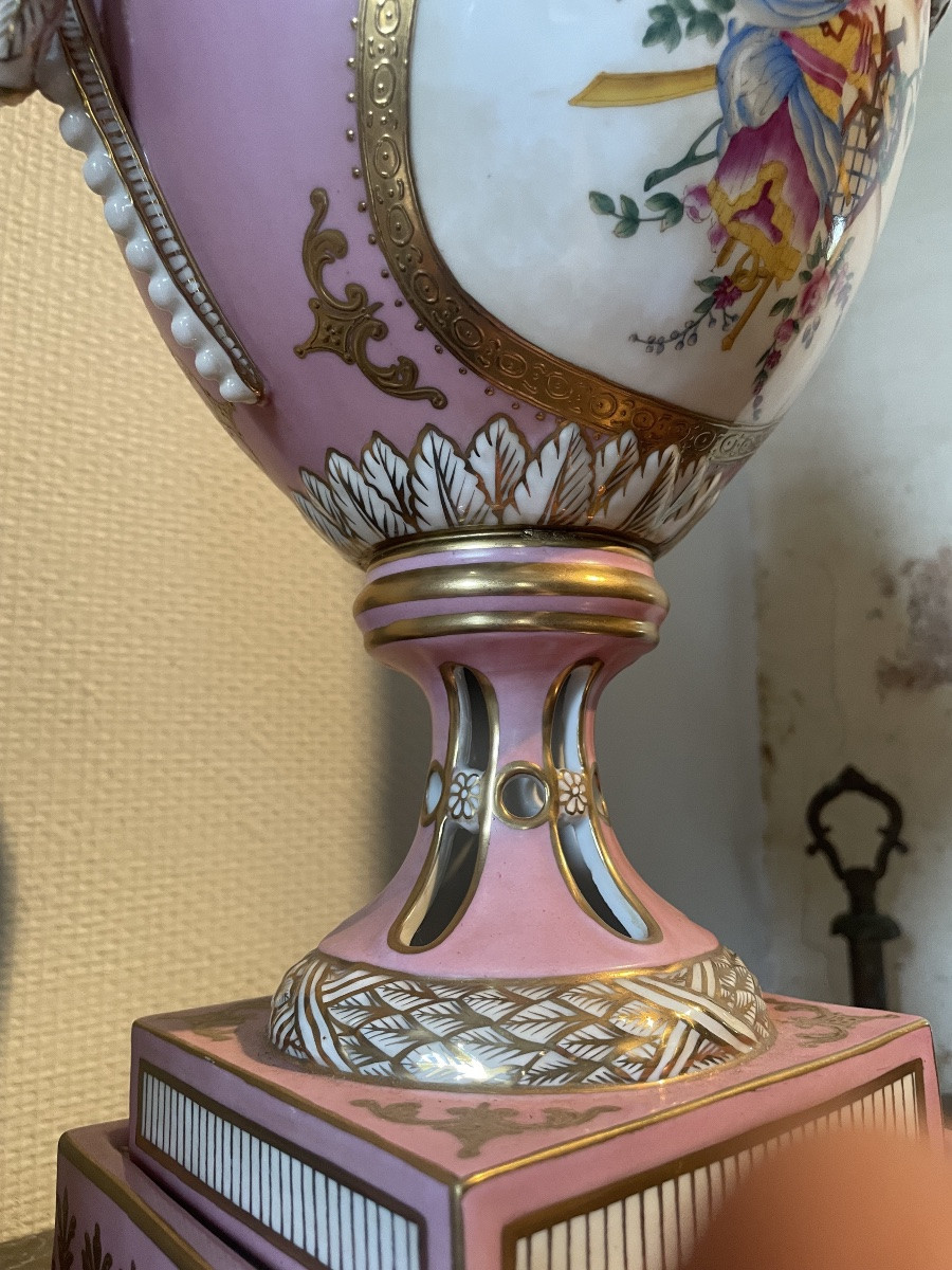 Grand brule parfum en porcelaine allemande de la fin du 19 ème siècle -photo-5