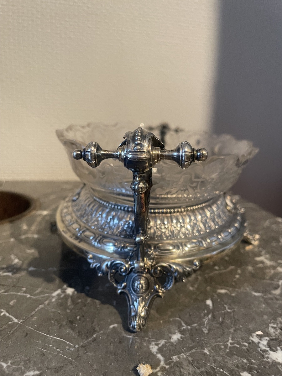 Silver And Crystal Planter -photo-1