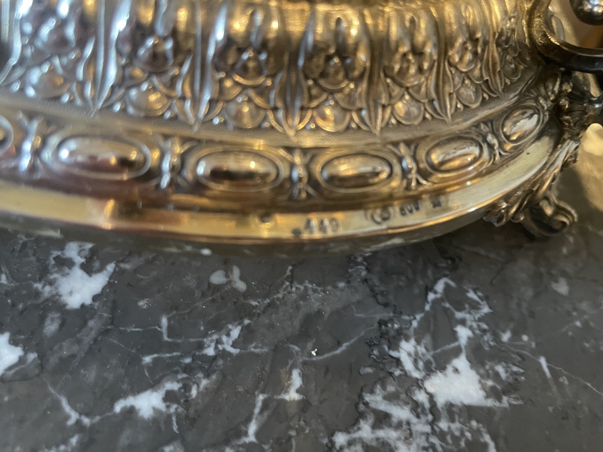 Silver And Crystal Planter -photo-4