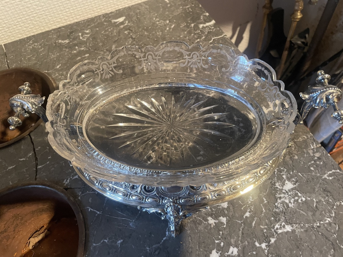 Silver And Crystal Planter -photo-5
