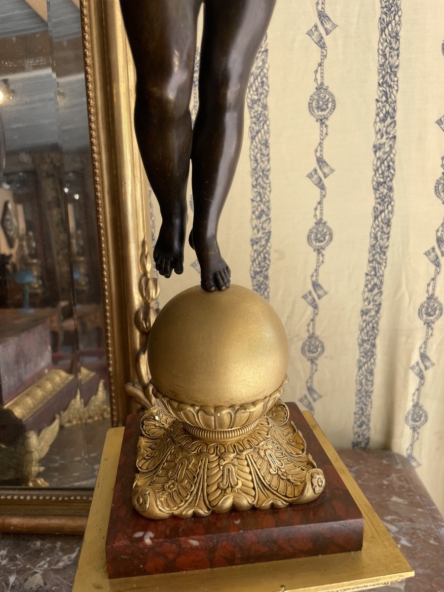 Empire Period Upholstery (1815) Depicting Psyche And Love-photo-1