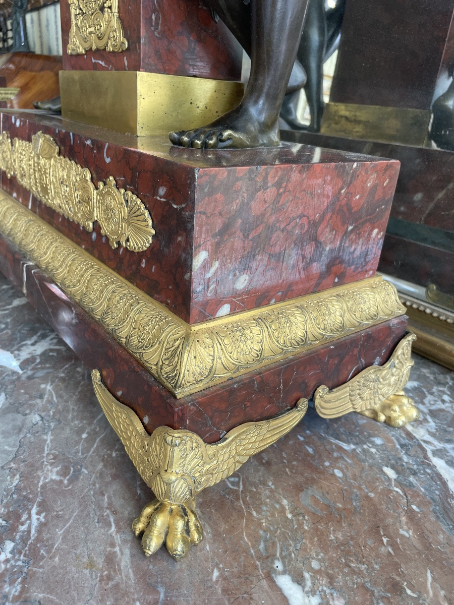 Empire Period Upholstery (1815) Depicting Psyche And Love-photo-3