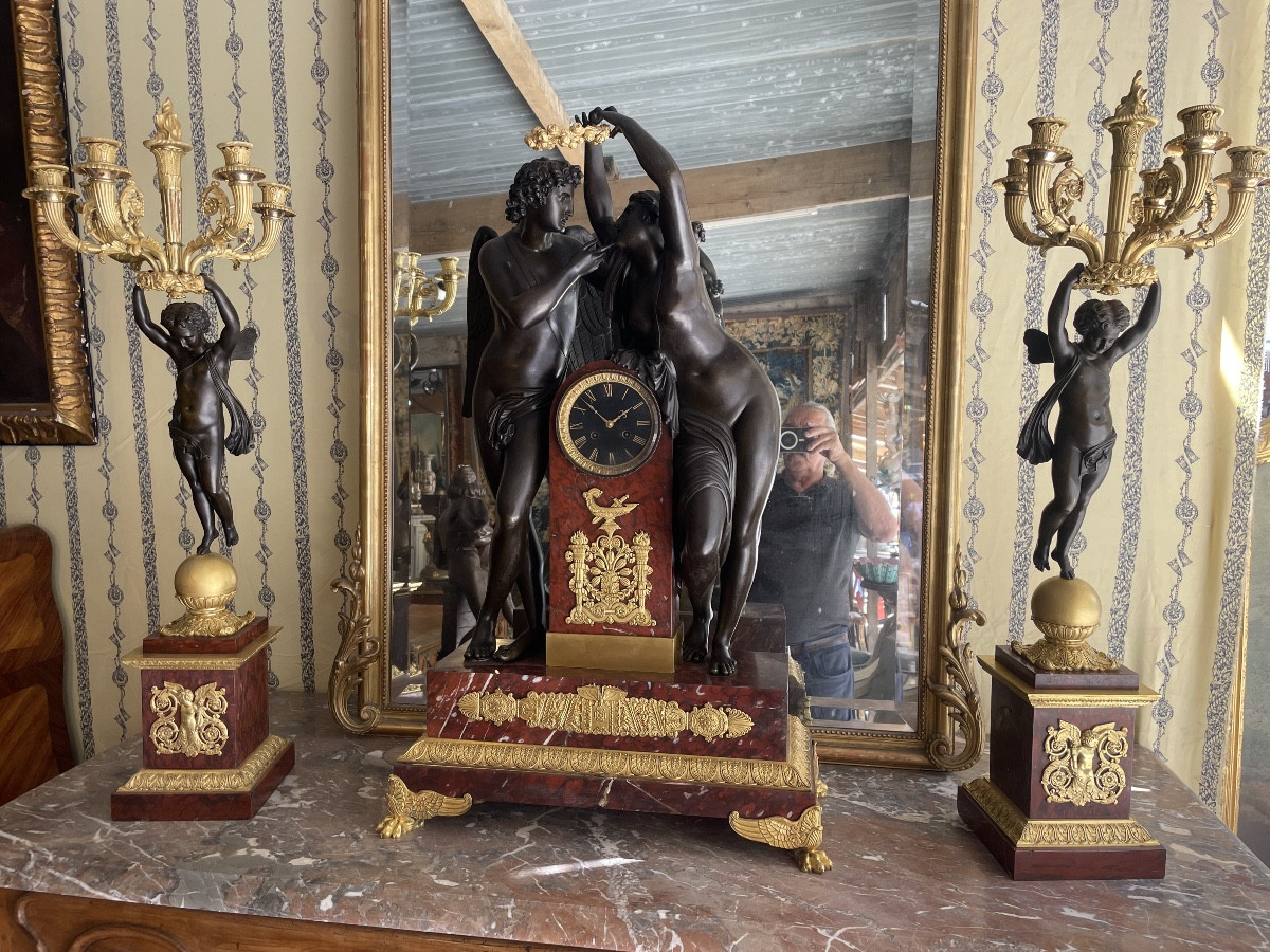 Empire Period Upholstery (1815) Depicting Psyche And Love