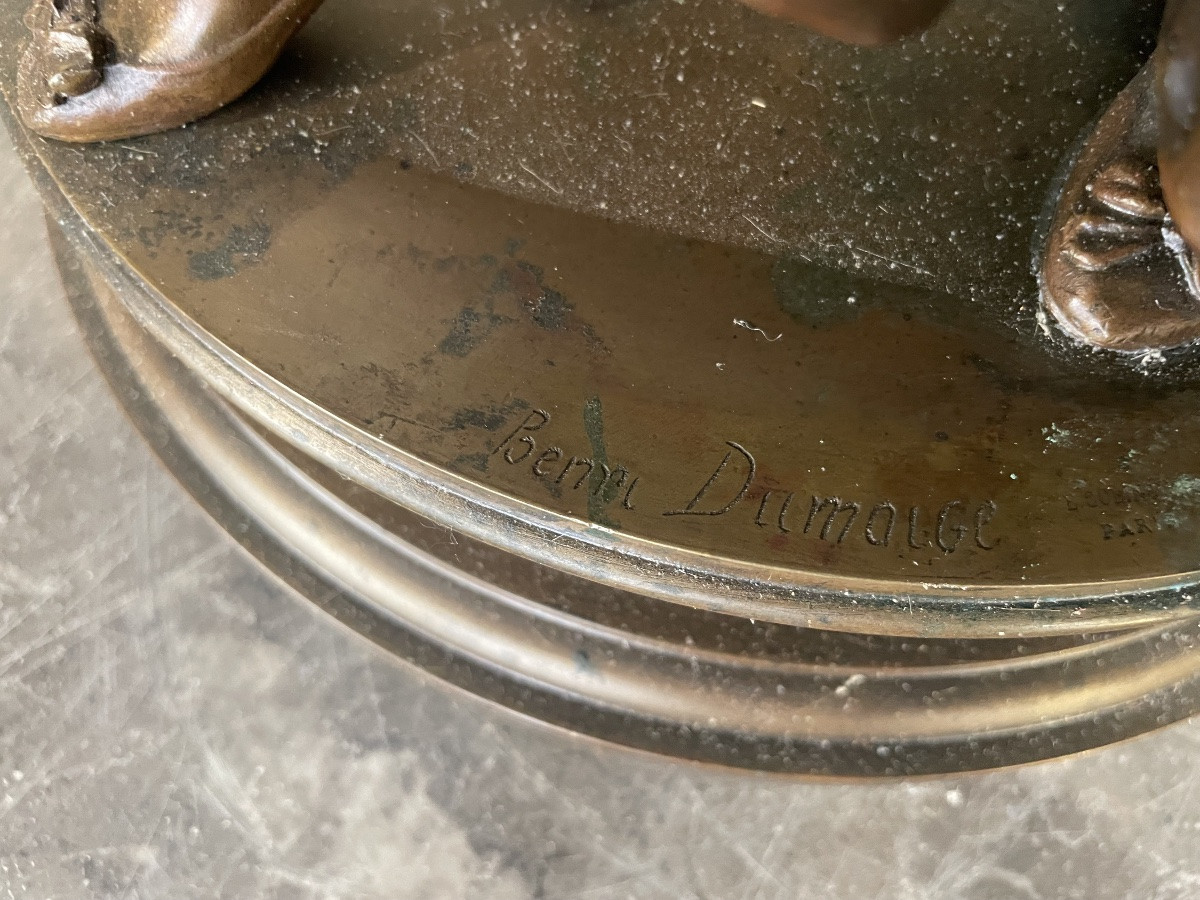 Bronze de Henri Dumaige fondeur Collin représentant les incroyables -photo-1