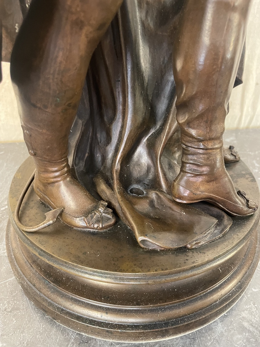 Bronze de Henri Dumaige fondeur Collin représentant les incroyables -photo-7