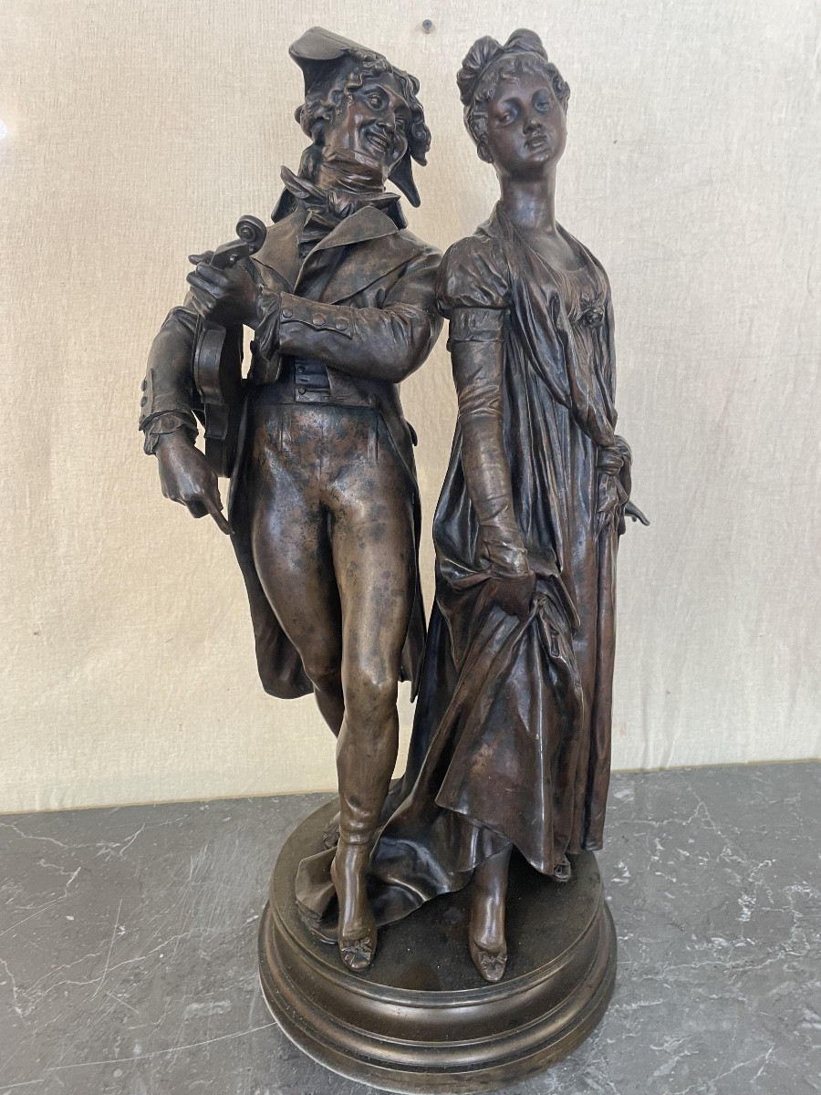 Bronze de Henri Dumaige fondeur Collin représentant les incroyables 