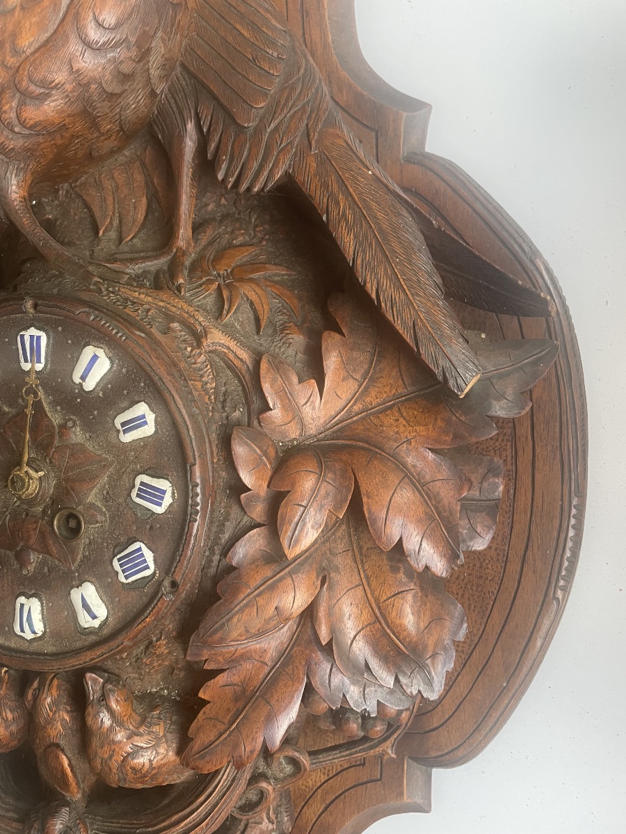 19th-century Black Forest Wall Clock -photo-3
