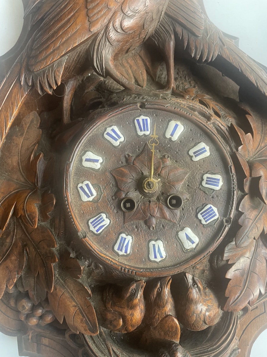 19th-century Black Forest Wall Clock -photo-1
