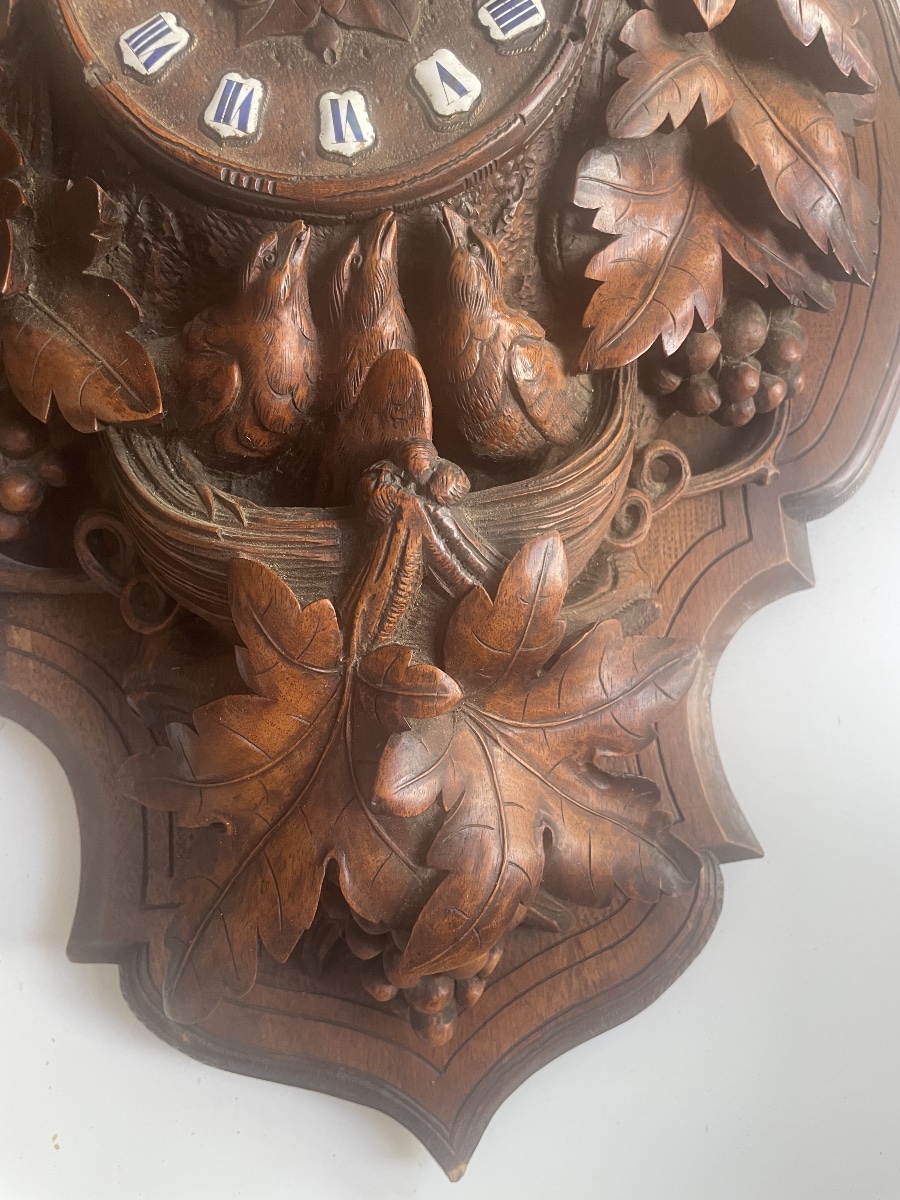 19th-century Black Forest Wall Clock -photo-2