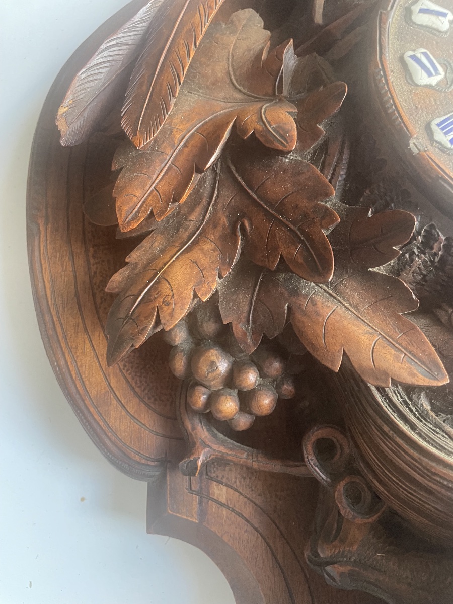 19th-century Black Forest Wall Clock -photo-8
