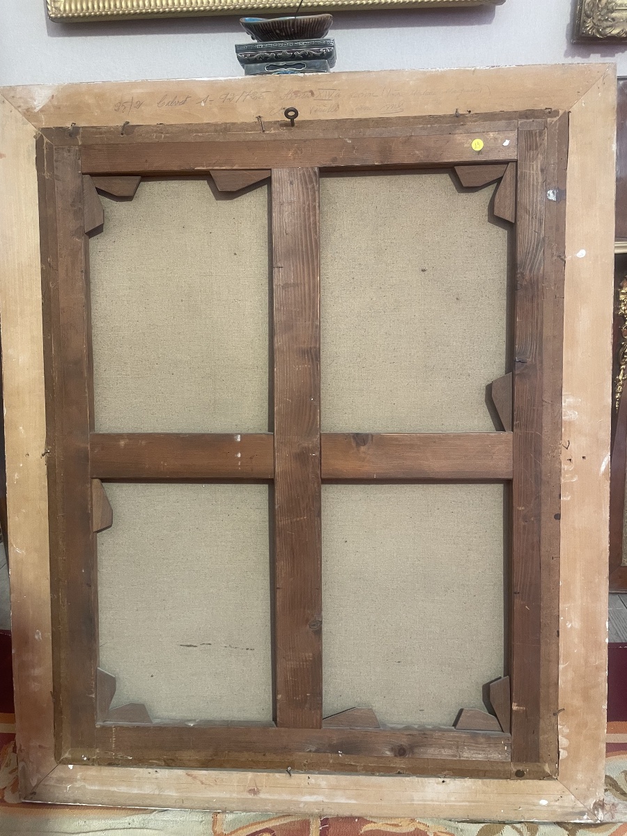 Oil On Canvas Depicting The Return Of The Herd, By J. Veyrassat-photo-7